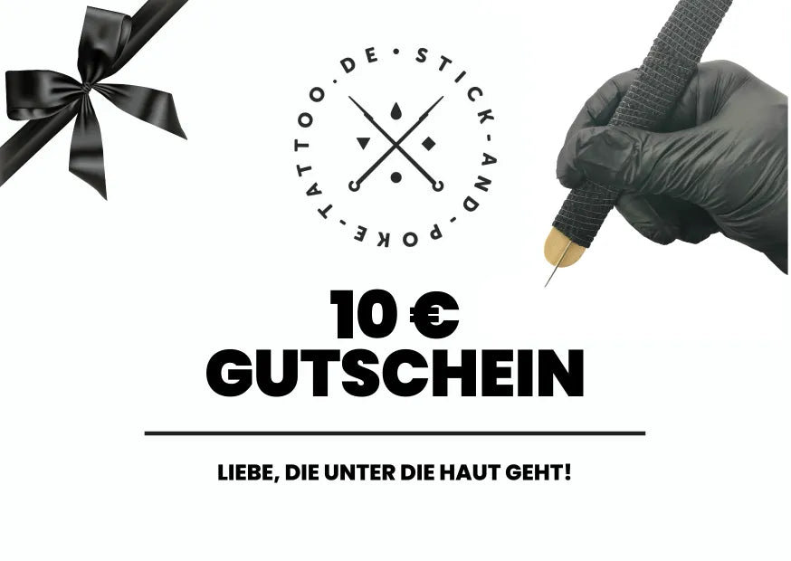 Stick and Poke Tattoo Gutschein 10 Euro