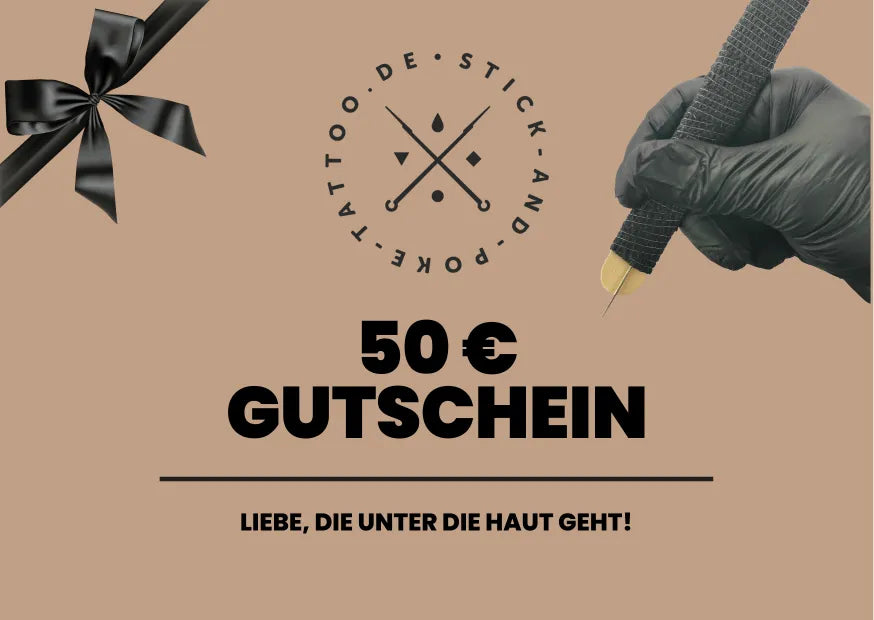 Stick and Poke Tattoo Gutschein 50 Euro