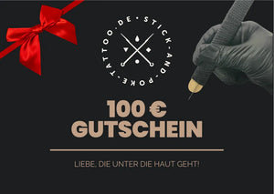 Stick and Poke Tattoo Gutschein 100 Euro